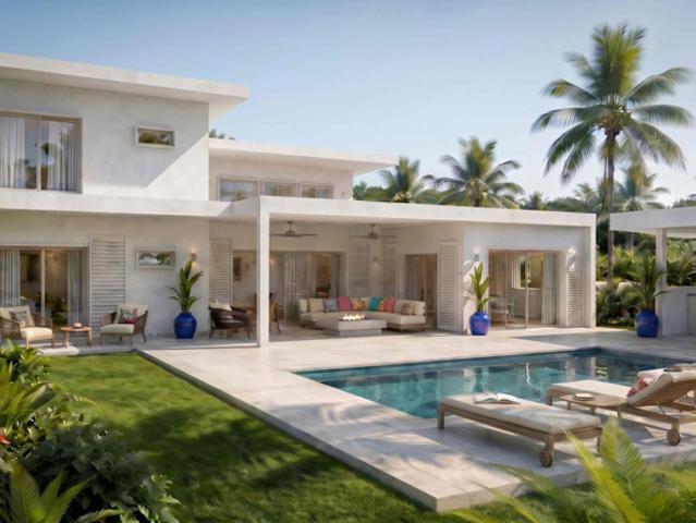 Villa à étage 4 CHB avec piscine Trou aux Biches