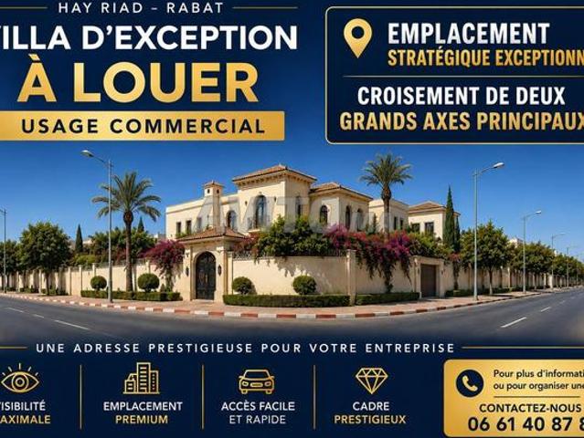 Villa à usage commercial emplacement stratégique