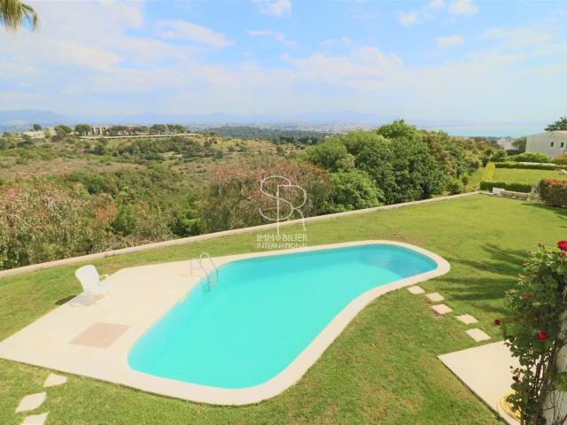 Villeneuve loubet Hauts de Vaugrenier Villa 6P piscine vue m