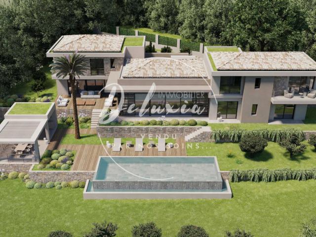 Villa à vendre avec vue mer et piscine, secteur La Nartelle, à Sainte Maxime