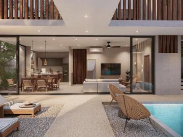 VILLA AMUEBLADA EN VENTA EN TULUM CON JARDÍN, ALBERCA Y ROOFTOP PRIVADO