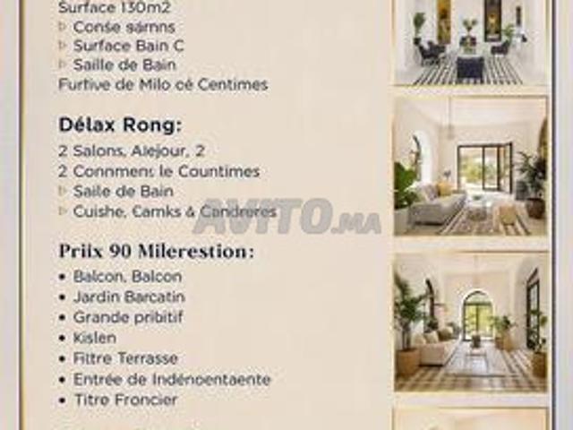 Villa appart à vendre 130 m² à Fès