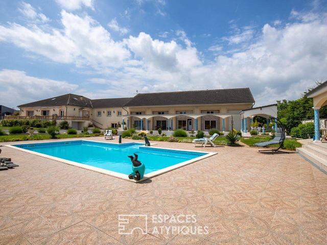 Villa aux prestations rares à 18 min de Reims, axe Charleville