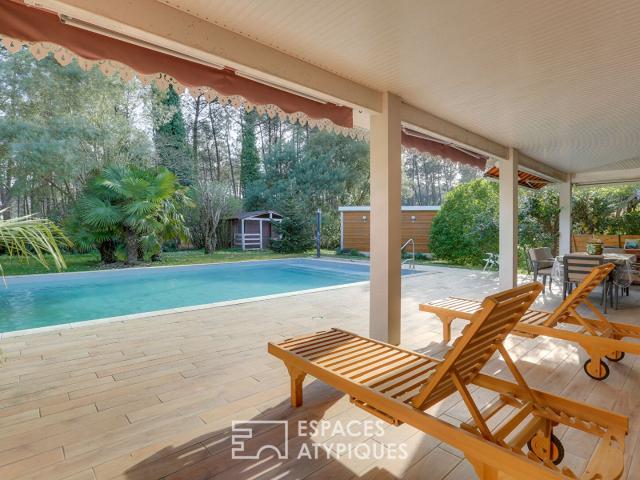 Villa avec piscine en lisière de forêt 209m² Messanges