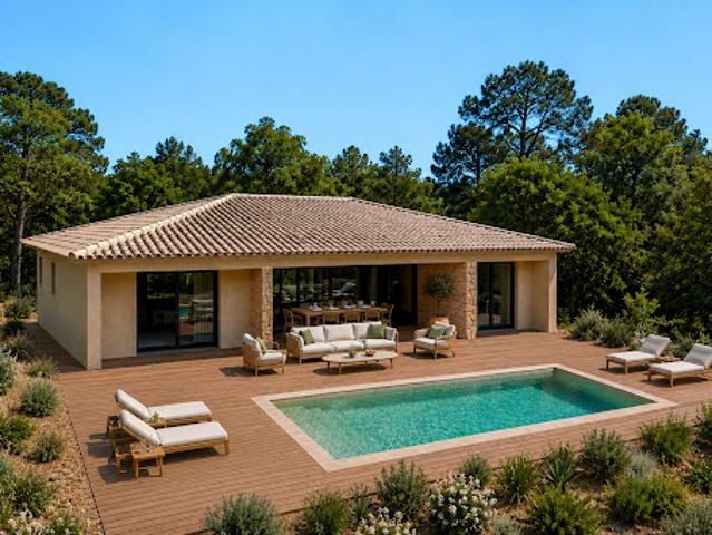 Villa avec piscine et jardin