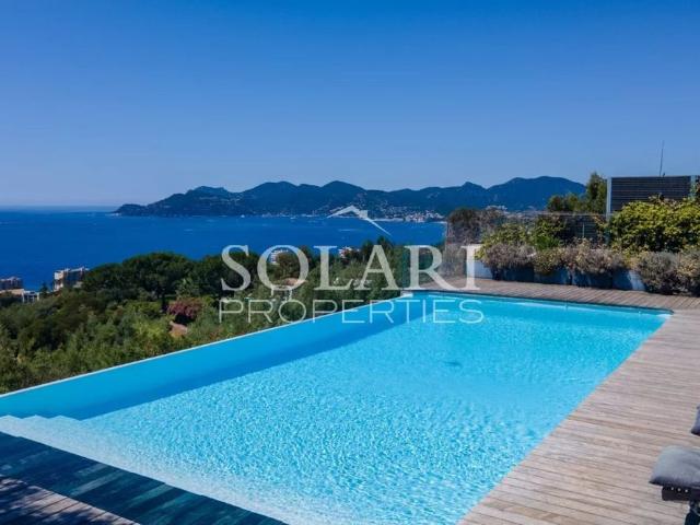 Villa avec piscine et vue époustouflante dans la baie de Cannes