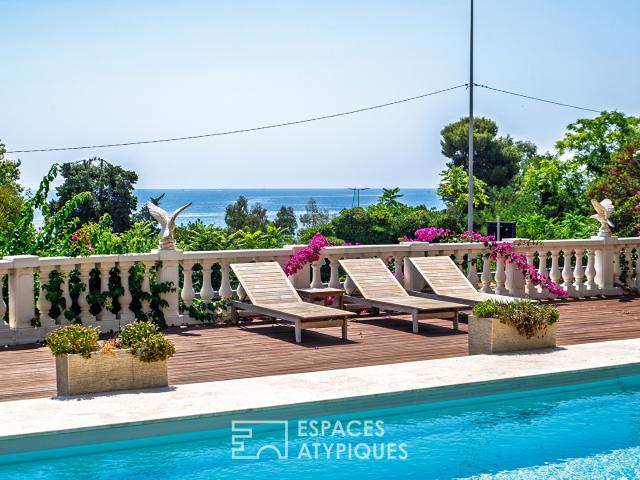 Villa avec piscine, vue mer et garage à Golfe Juan