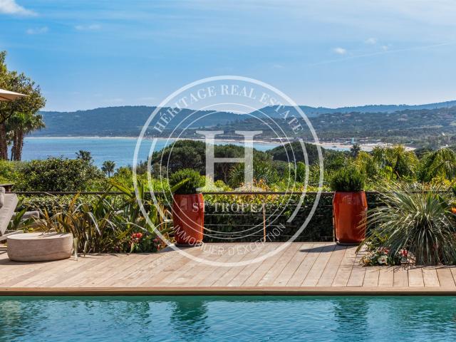 Villa avec vue mer au sein d’un domaine privé – Accès plage. 600m² Ramatuelle