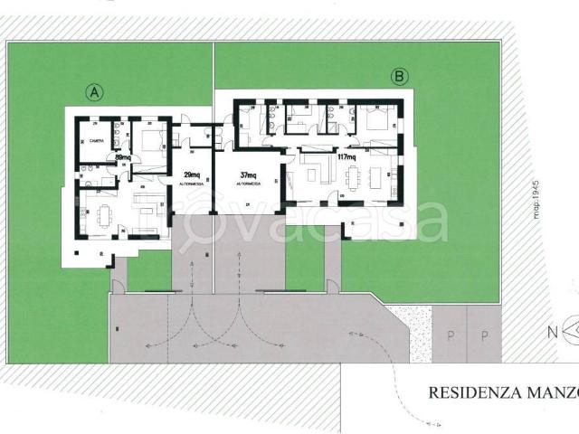 Villa bifamiliare in vendita a Porcia via Alessandro Manzoni