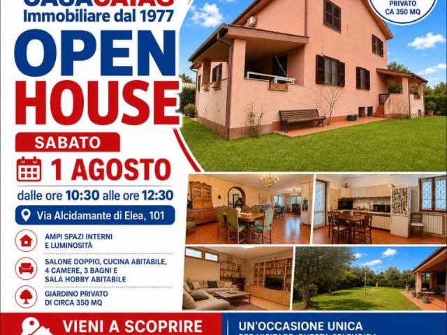 Villa bifamiliare in vendita a Roma via Alcidamante di Elea, Casal Palocco