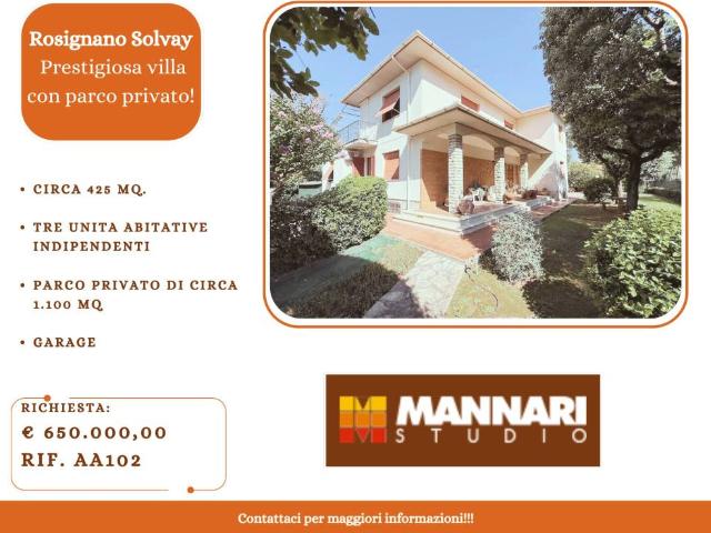 Villa bifamiliare in vendita a Rosignano Marittimo, Rosignano Solvay