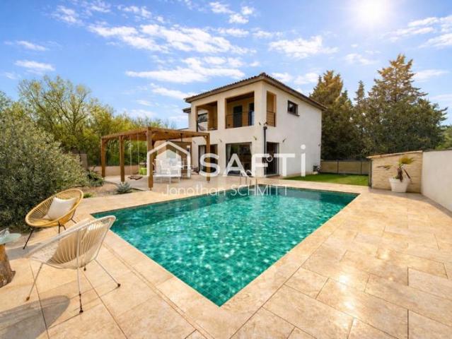 Villa contemporaine avec piscine à Villemoustaussou