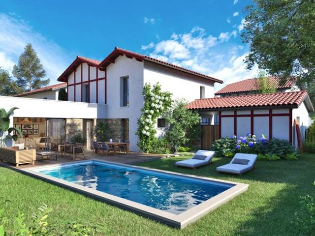 Villa contemporaine avec piscine Description détaillée Cinq Cantons / Chiberta