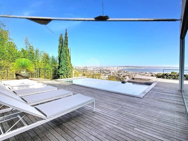 Villa contemporaine avec vue mer imprenable Piscine à débo. 240m² Vallauris