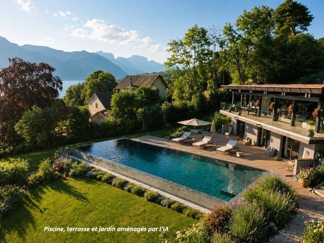 Villa contemporaine avec vue imprenable sur le lac 191m² Annecy