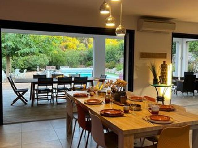 Villa contemporaine Clim vue mer 2018 – Piscine chauffée – Pinarello 3 km