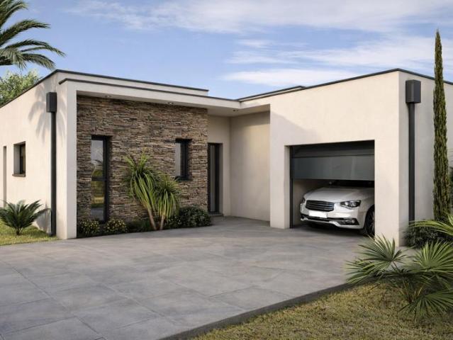 Villa contemporaine plain pied 3 chambres vue sur le lac de
