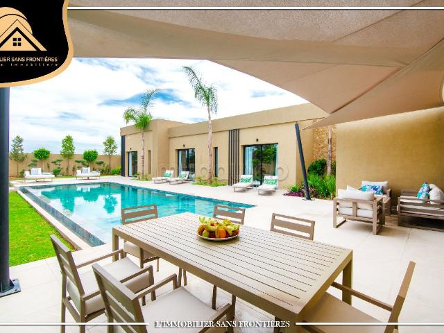 Villa contemporaine, plain pied meublée à louer, Route Ouarzazate km 14