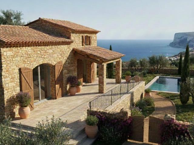 Villa contemporaine vue mer & étang