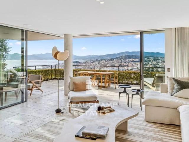 Villa contemporaine 5 chambres avec vue mer Cannes Californie