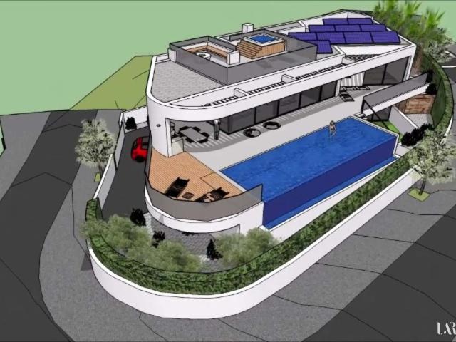 Villa contemporânea com vista ao oceano fora do plano em Monte Lemos