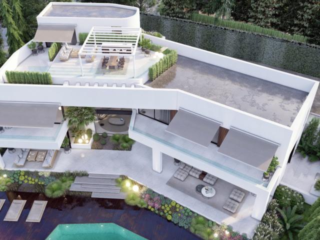 Villa contemporánea en ladera con vistas panorámicas al Medi. 1139m² Marbella