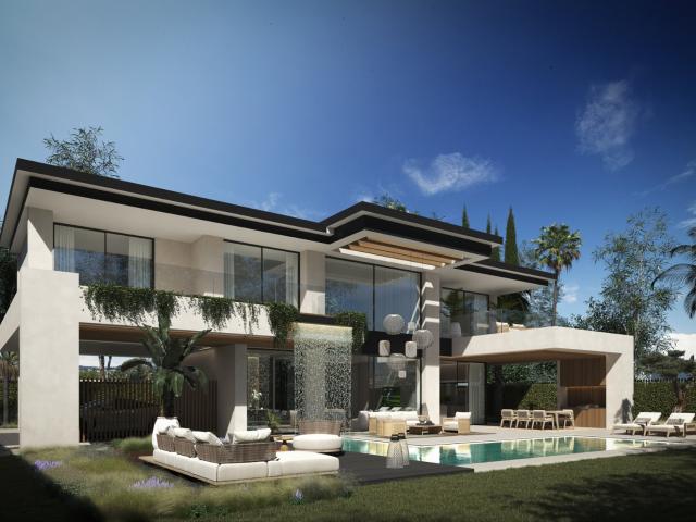 Villa Contemporánea junto a la playa con piscina en la azote. 792m² San Pedro de Alcántara