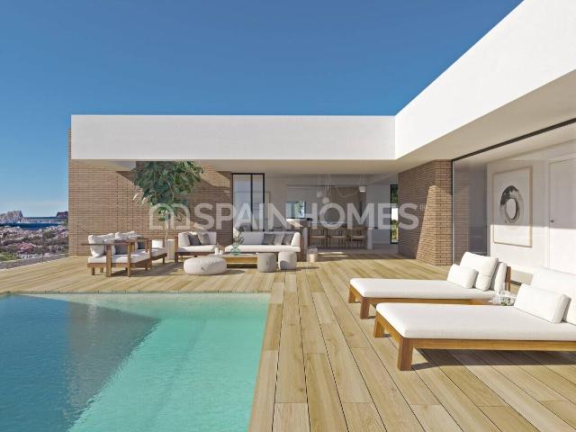 Villa con vistas al mar y piscina en Alicante Cumbre del Sol