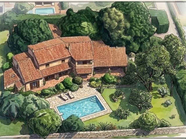 Villa d’architecte méditerranéenne avec piscine et parc arbo. 270m² Narbonne