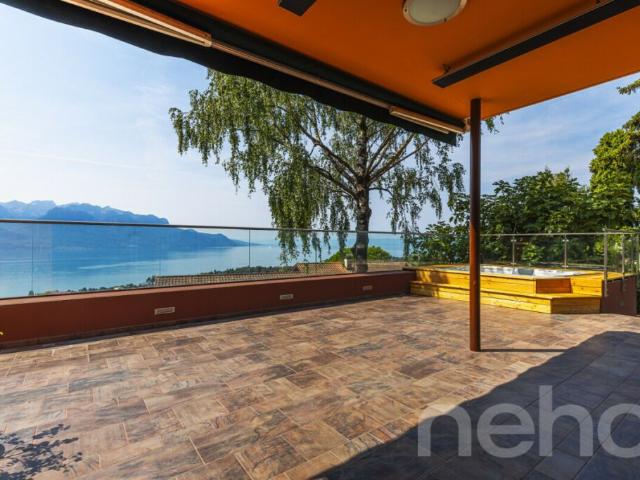 Villa d?Exception à Chernex, Montreux: Vue Panoramique du lac Léman