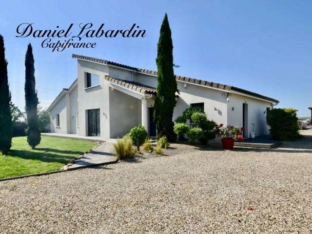 Villa d'architecte 3 chambres piscine jacuzzi dépendances proche de MARMANDE 47