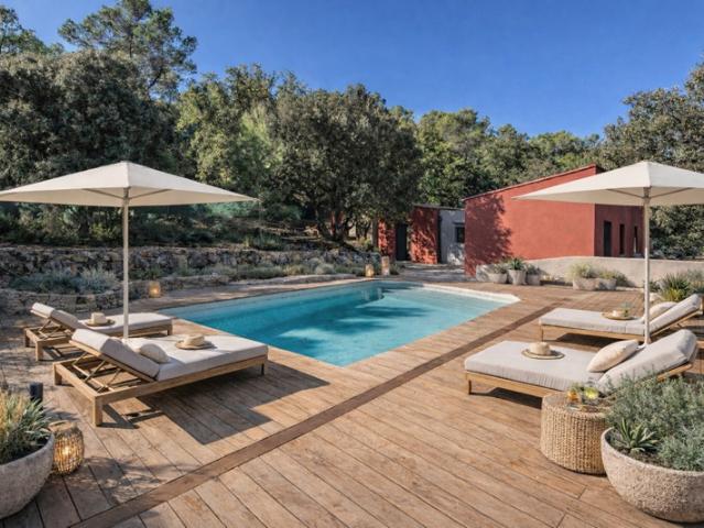Le Thoronet Villa d'architecte 2 logements sur terrain d