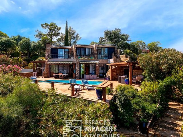 Villa d'architecte vue mer au domaine Gaou Bénat