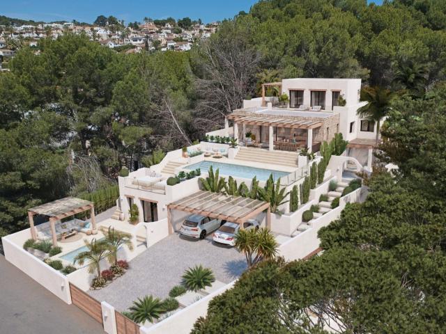 Villa de estilo ibicenco en construcción 400m² Moraira