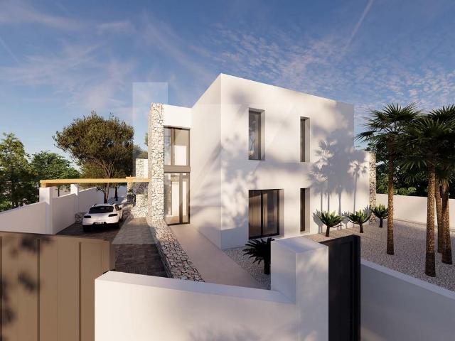 Villa de estilo ibicenco en venta en Moraira. Está ubicada a. 541m² Moraira