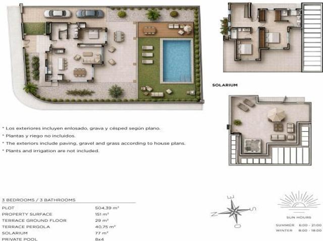 Villa de lujo con 3 dormitorios y piscina privada a la venta en Ciudad Quesada