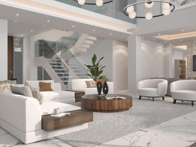 Villa De Lujo De Obra Nueva Con Vistas Al Mar En El Paraiso. 1038m² Benahavís