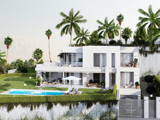 Villa de Lujo de 4 dormitorios y 4 baños con vistas al mar. Mijas Pueblo