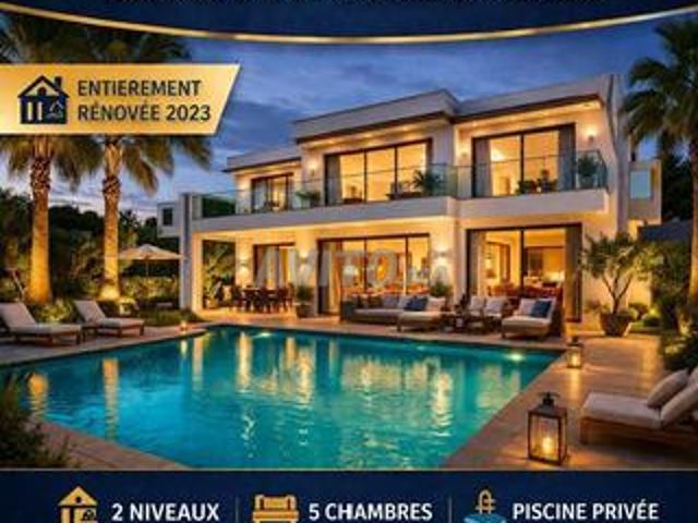 Villa de luxe meublée à louer souissi Rabat