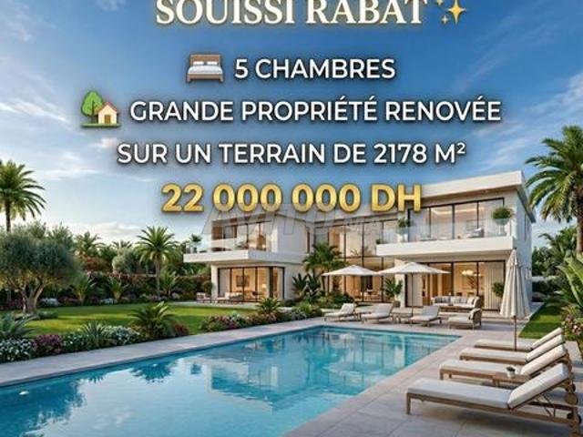 Villa de luxe à vendre – souissi rabat
