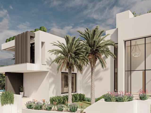 Villa de nueva marca de lujo en la icónica Milla de Oro de Marbella