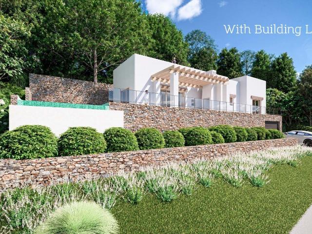 Villa de obra nueva de estilo ibicenco con amplio jardín y p. 300m² Jávea Xabia