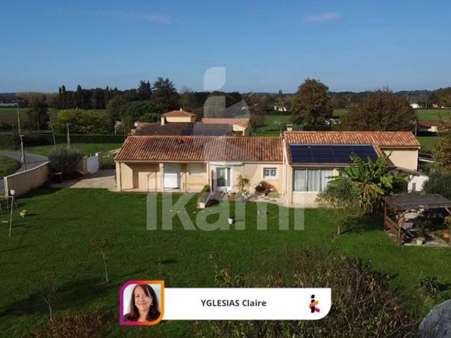 Villa de plain pied écologique et sa maison d'amis attenante