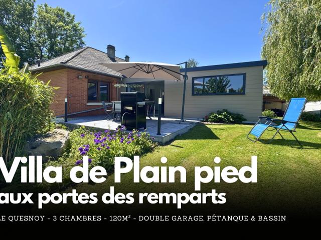 Villa de plain pied sans travaux aux portes des remparts