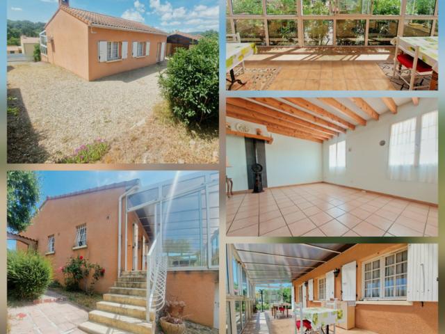 VILLA DE PLAIN PIED T3 AVEC VERANDA TERRASSE COUVERTE SUR 611 M