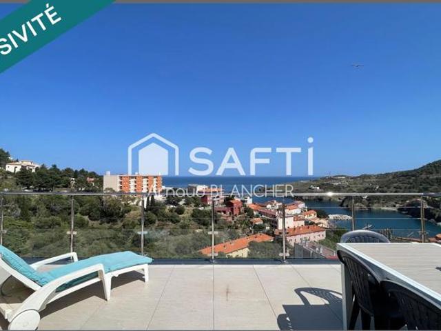 Villa deux faces avec vue mer spectaculaire, à quelques minutes de l'Espagne