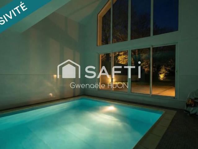 EXCLUSIVITÉ – Propriété 6 chambres avec piscine intérieure – 1 hectare – BELZ – Fort rendement locatif