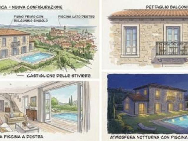 VILLA di 8 vani e di 350 mq CASTIGLIONE DELLE STIVIERE rif. 1706CASTI