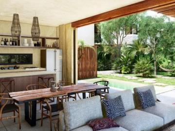 Villa en Venta de 2 habitaciones lock off con jardín, alberca y roof top privados