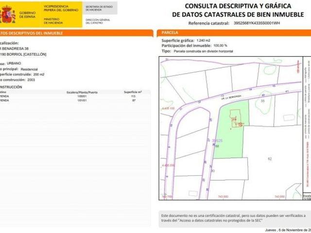 Villa en Venta en Borriol, Castellón